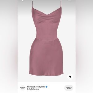 Heiress Beverly Hills Rose Corset Satin Slip Dress